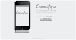 Desktop Screenshot of cosmetifique.com